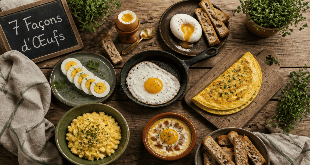 7 facon de faire les oeuf top 7 sur table rustique