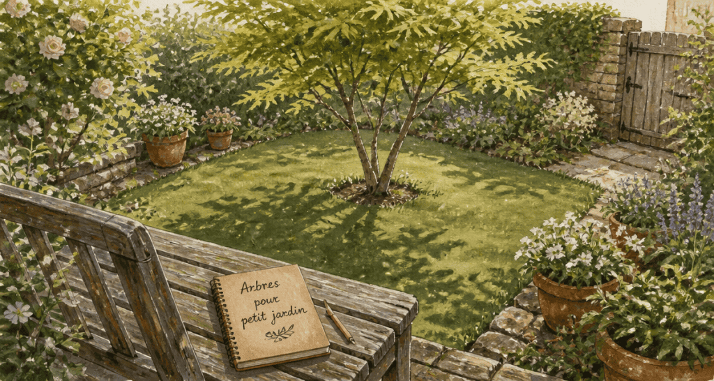 arbres pour petit jardin dans un espace champêtre