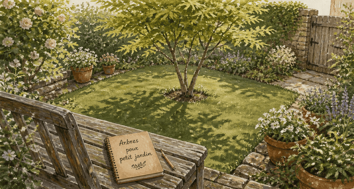 arbres pour petit jardin dans un espace champêtre
