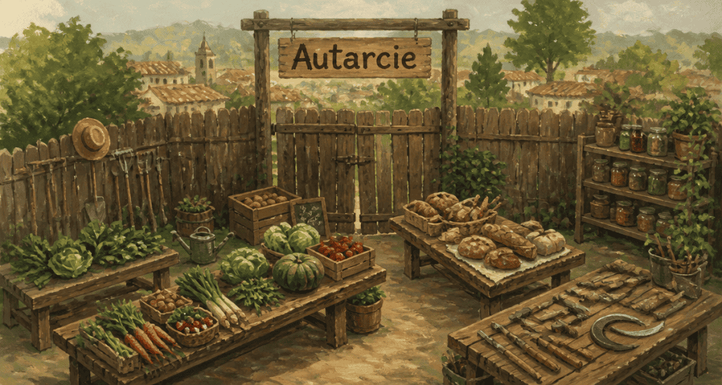 autarcie def marché rural fermé produits locaux