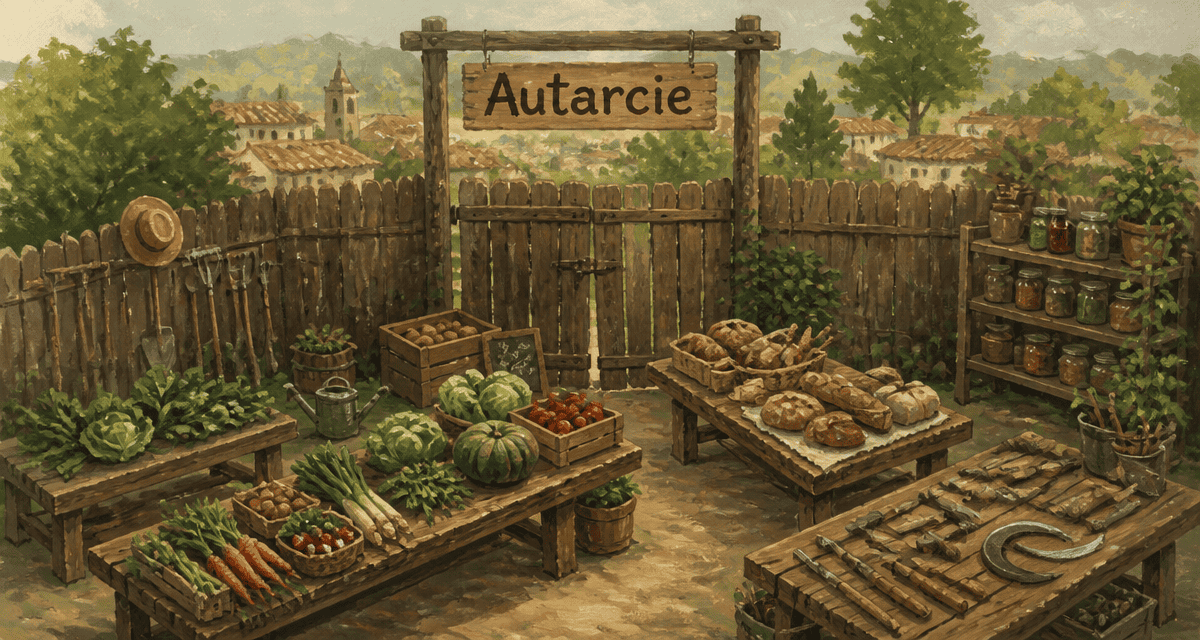 autarcie def marché rural fermé produits locaux