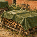 bache epaisse protege bois ferme