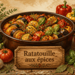 Cocotte de ratatouille avec épices pour ratatouille et légumes d'été