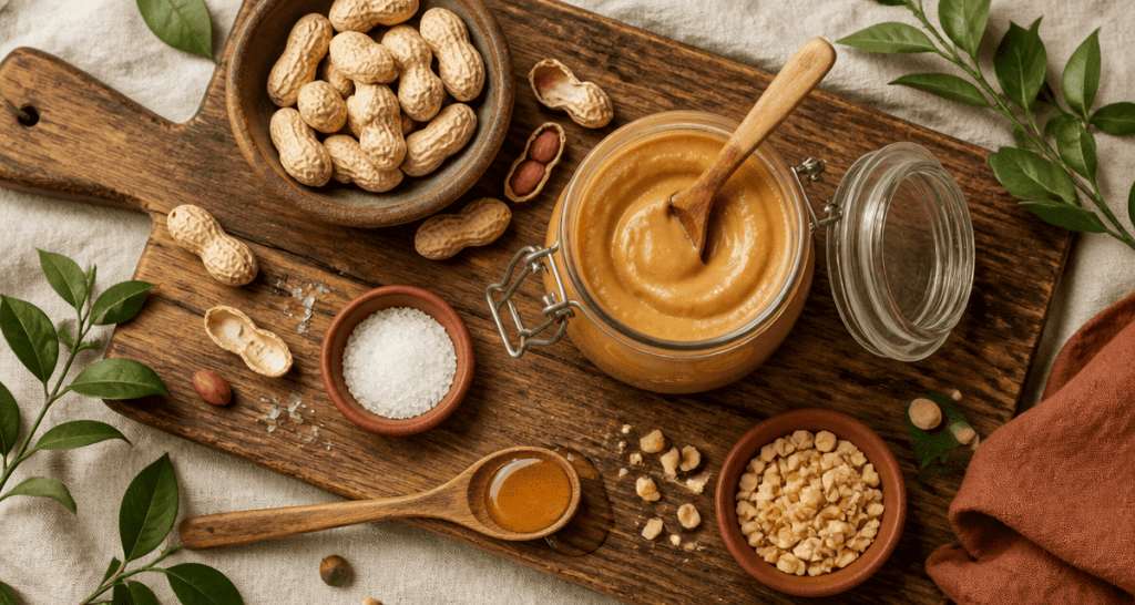 faire son beurre de cacahuete maison bocal et cacahuetes
