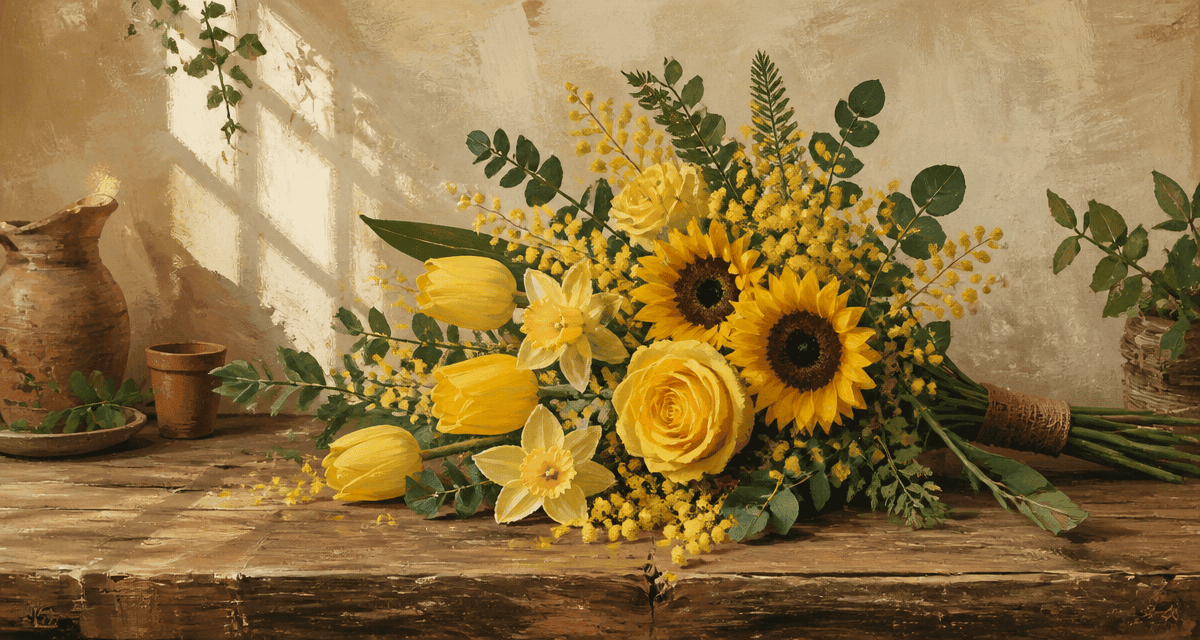 Bouquet fleurs jaunes signification