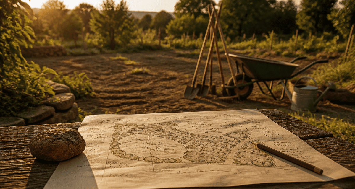jardin comment faire plan sur papier et outils