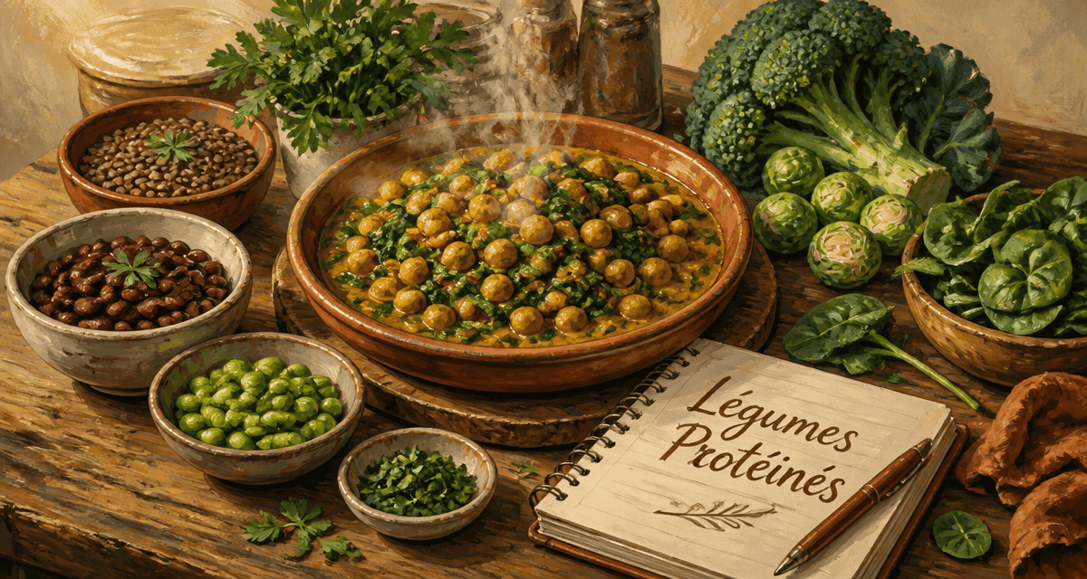 legumes riches en proteines plat curry pois chiches epinards