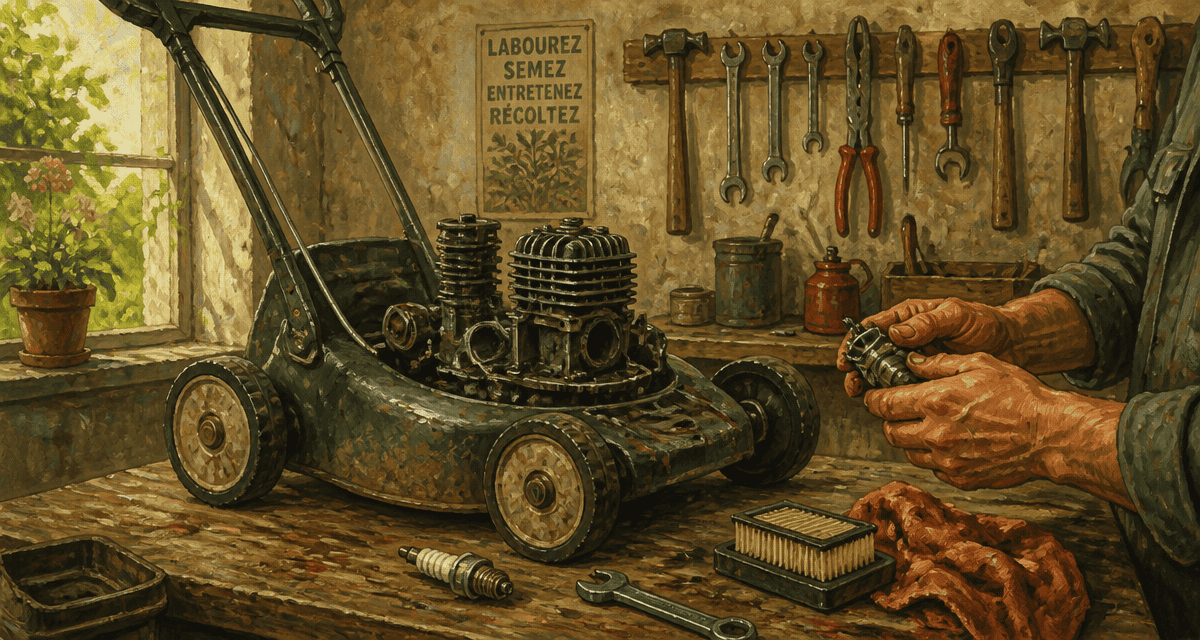 ma tondeuse ne démarre pas atelier réparation
