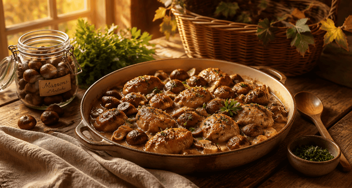 marron en conserve plat chaud