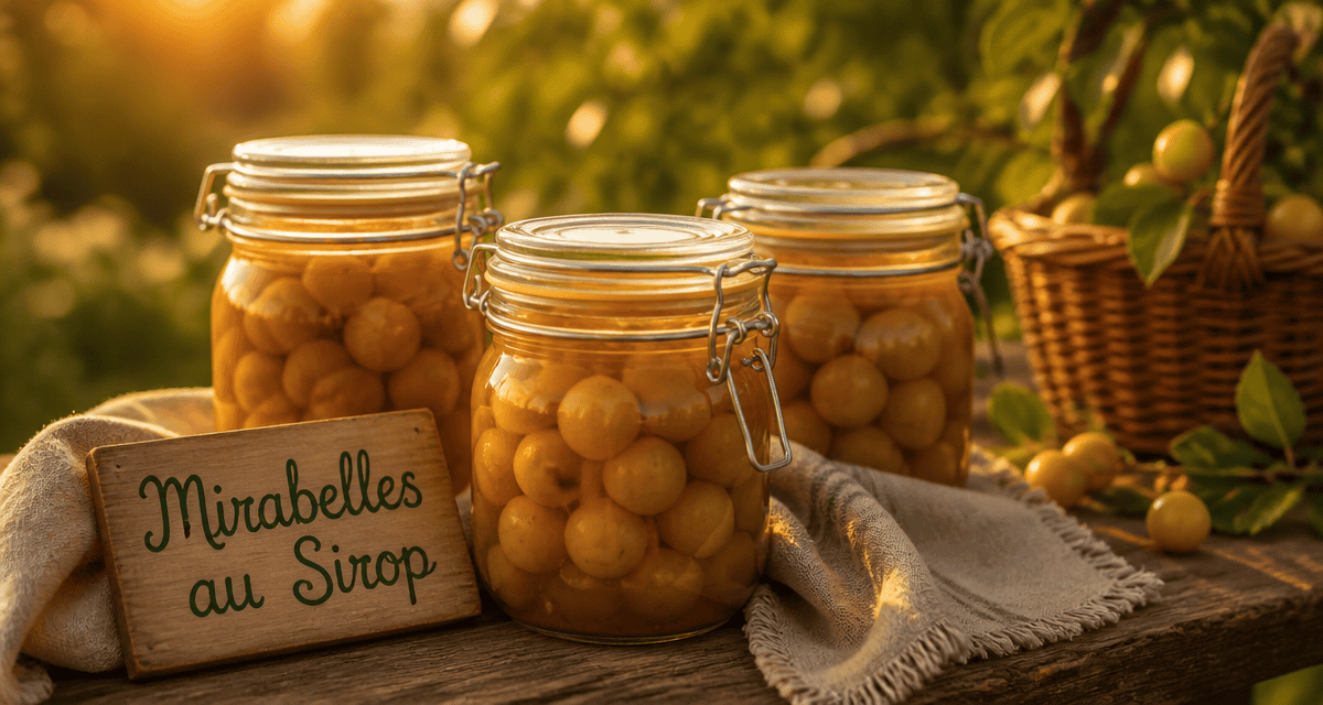 mirabelle au sirop sans stérilisation bocaux