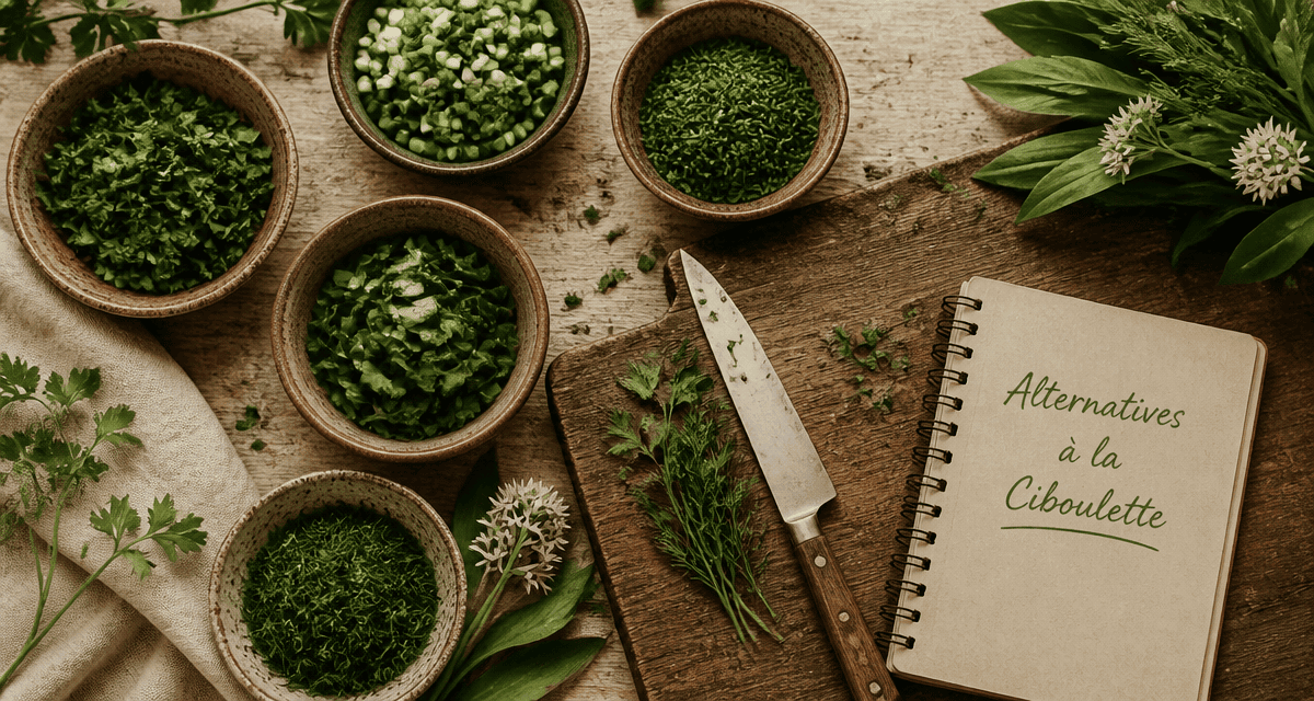 Par quoi remplacer la ciboulette herbes alternatives