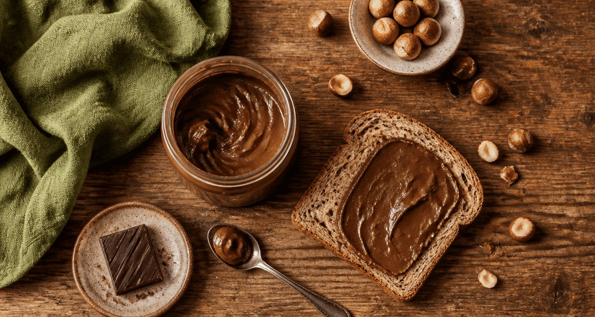 pate a tartiner healthy maison sur pain complet avec noisettes
