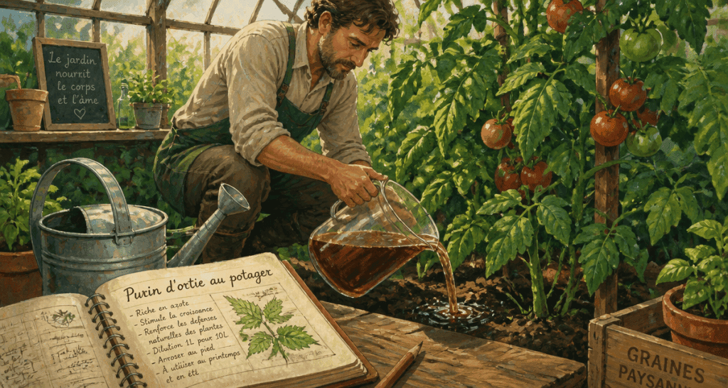 que peut on arroser avec du purin d'ortie sur tomates en serre