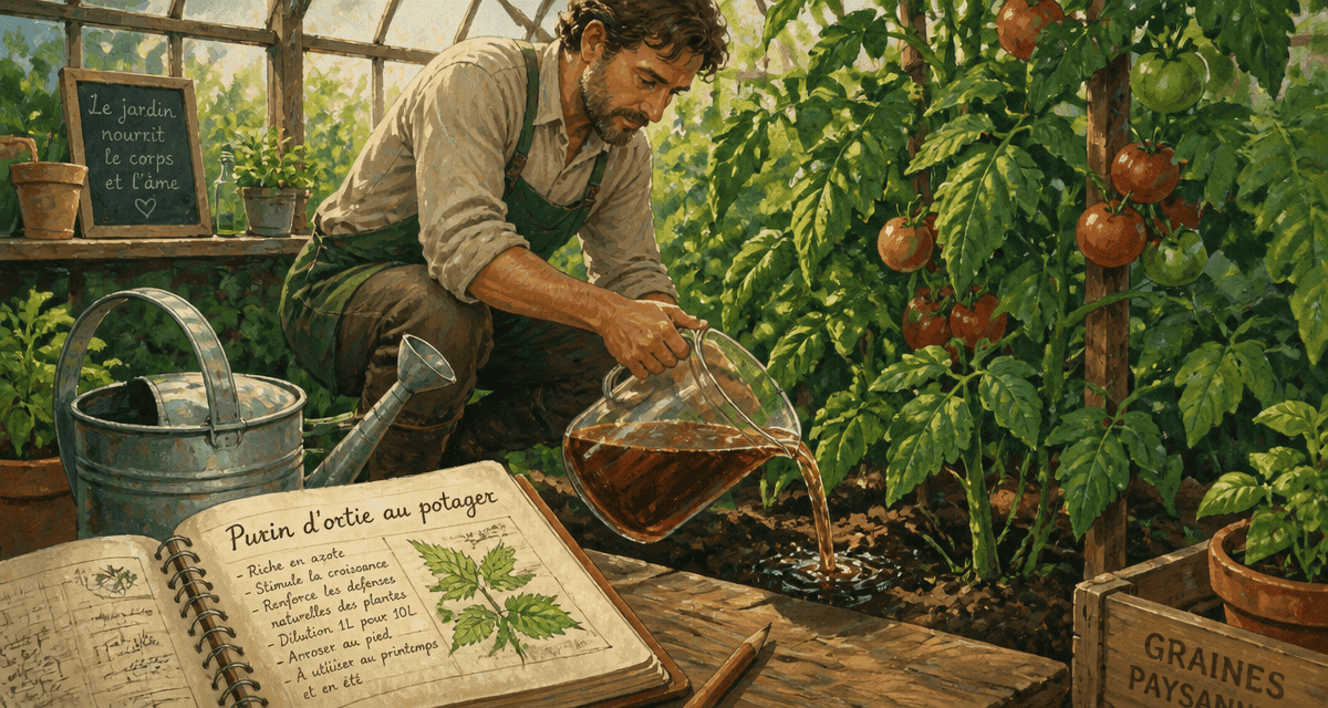 que peut on arroser avec du purin d'ortie sur tomates en serre