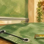 Bache sur mesure PVC : grammage idéal, ourlets soudés et œillets inox