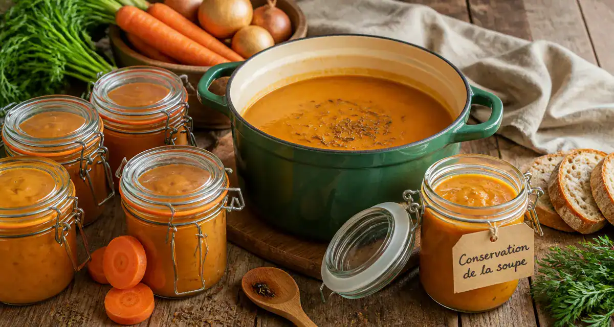 Combien de temps se garde une soupe maison en bocal