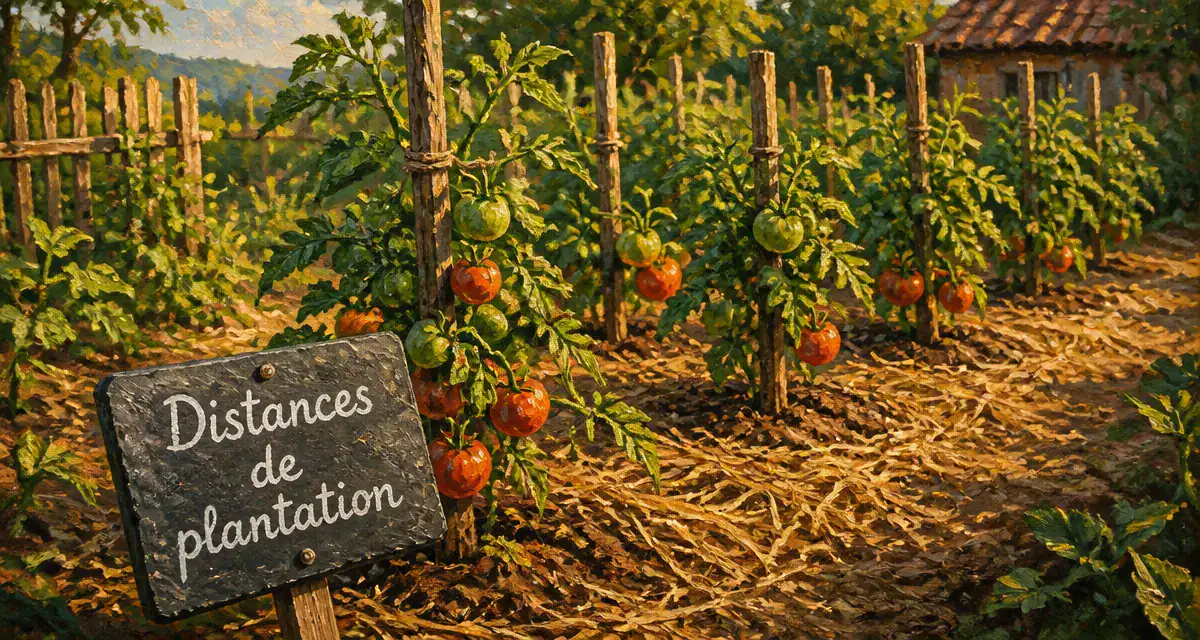 distance entre pieds de tomates rangées espacées au potager