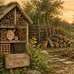 hôtel à insectes inconvénients dans un jardin naturel