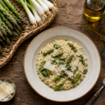 Legume avril : asperges vertes, radis et épinards