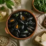 moules conservation saladier frais