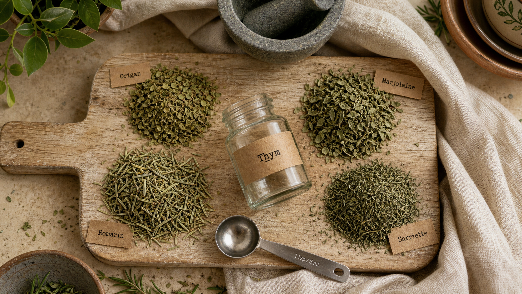 Par quoi remplacer le thym : 6 alternatives en cuisine