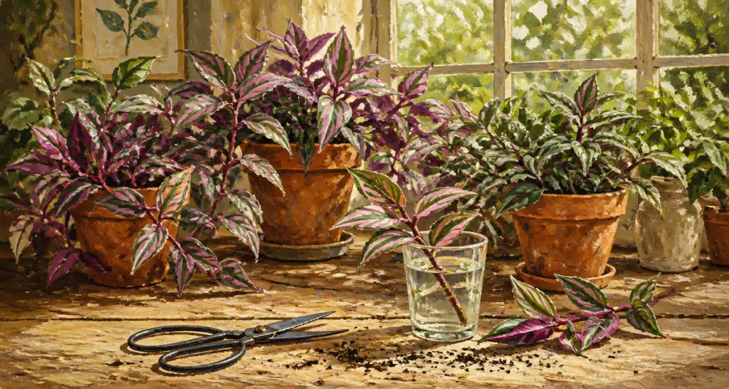 plante la misere en pot debordante