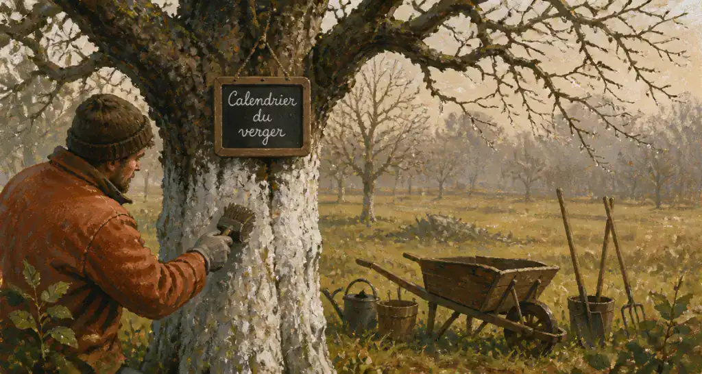 quand traiter les arbres fruitiers verger hiver jardinier