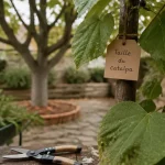 Taille catalpa : sécateur et branches, catalpa taillé vigoureux, ombre maîtrisée