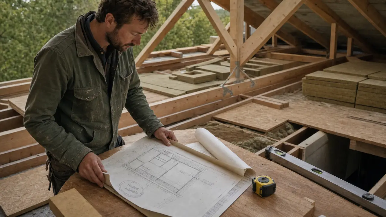 Amenager un comble perdu : plans et chantier sous toiture