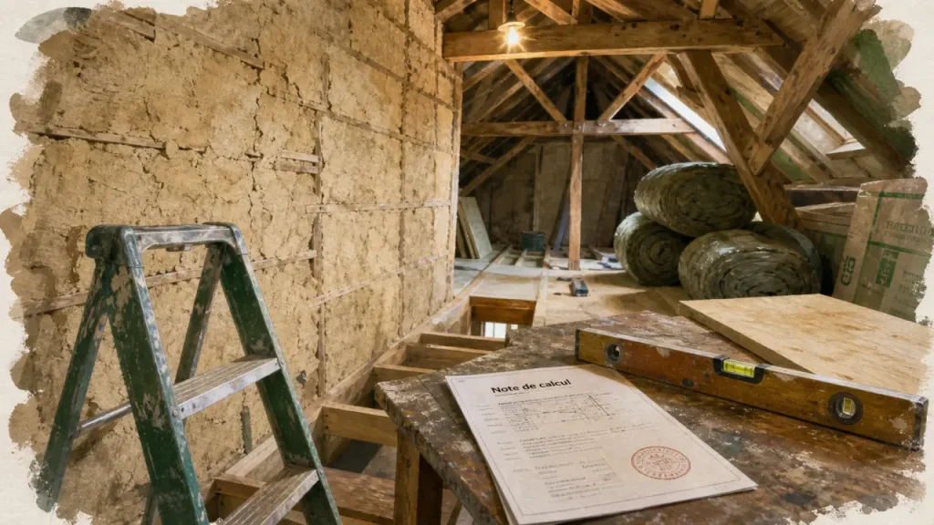 Amenager un comble perdu : comble en rénovation avec isolation et budget