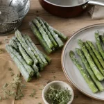 Asperges congelees vertes en cuisson vapeur, 10-12 min