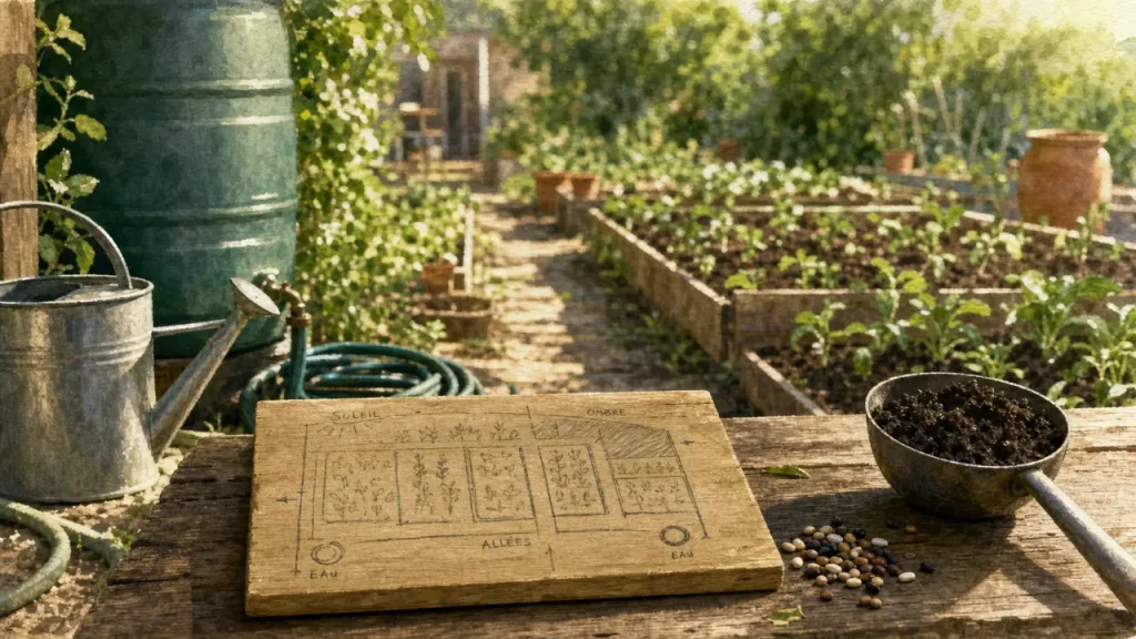 6 heures de soleil, des familles de légumes et une rotation simple pour organiser son potager