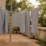 ÉTENDOIR PARAPLUIE EXTÉRIEUR en extérieur, fixation solide