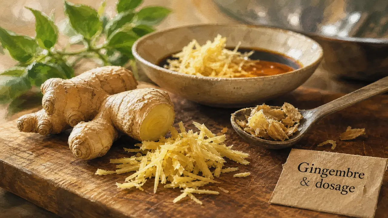 Gingembre cuisine : dosage et préparation