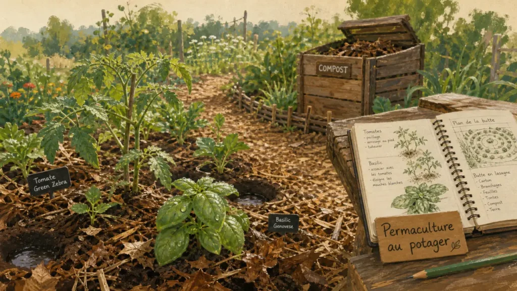 La permaculture au potager commence avant la bêche : observer, associer, pailler