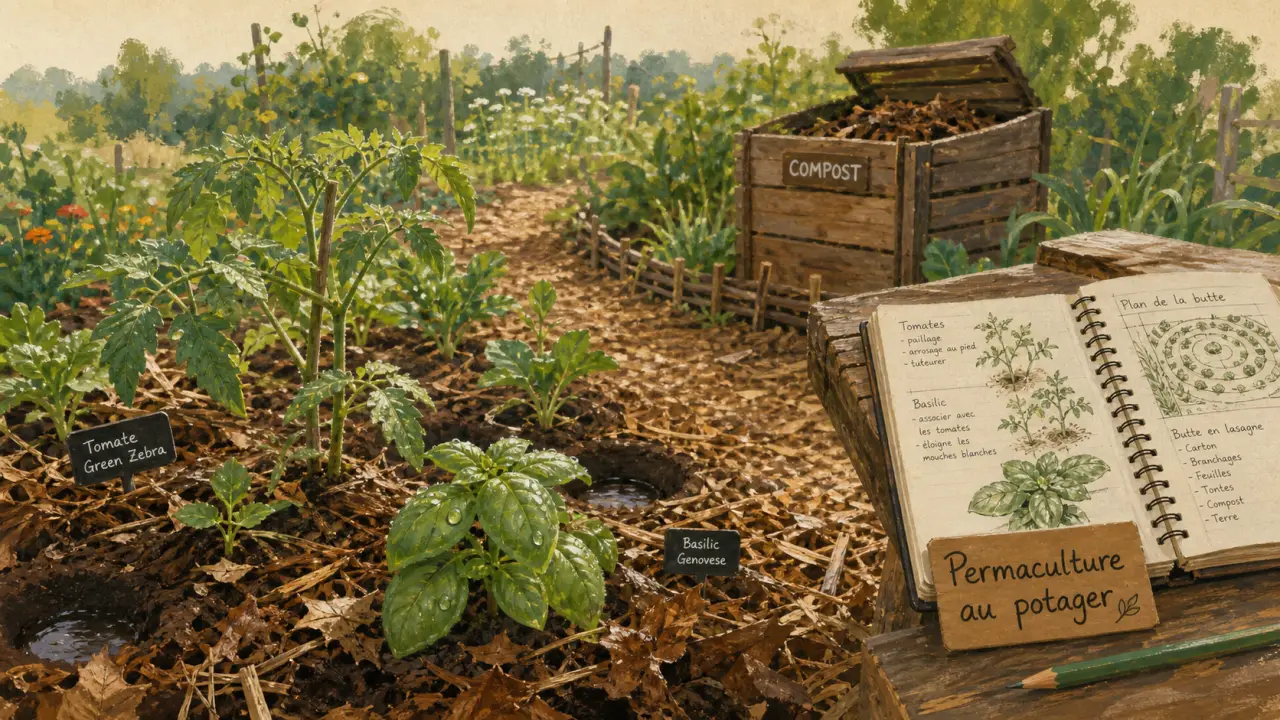 La permaculture au potager : paillage, jeunes plants et carnet d’observation