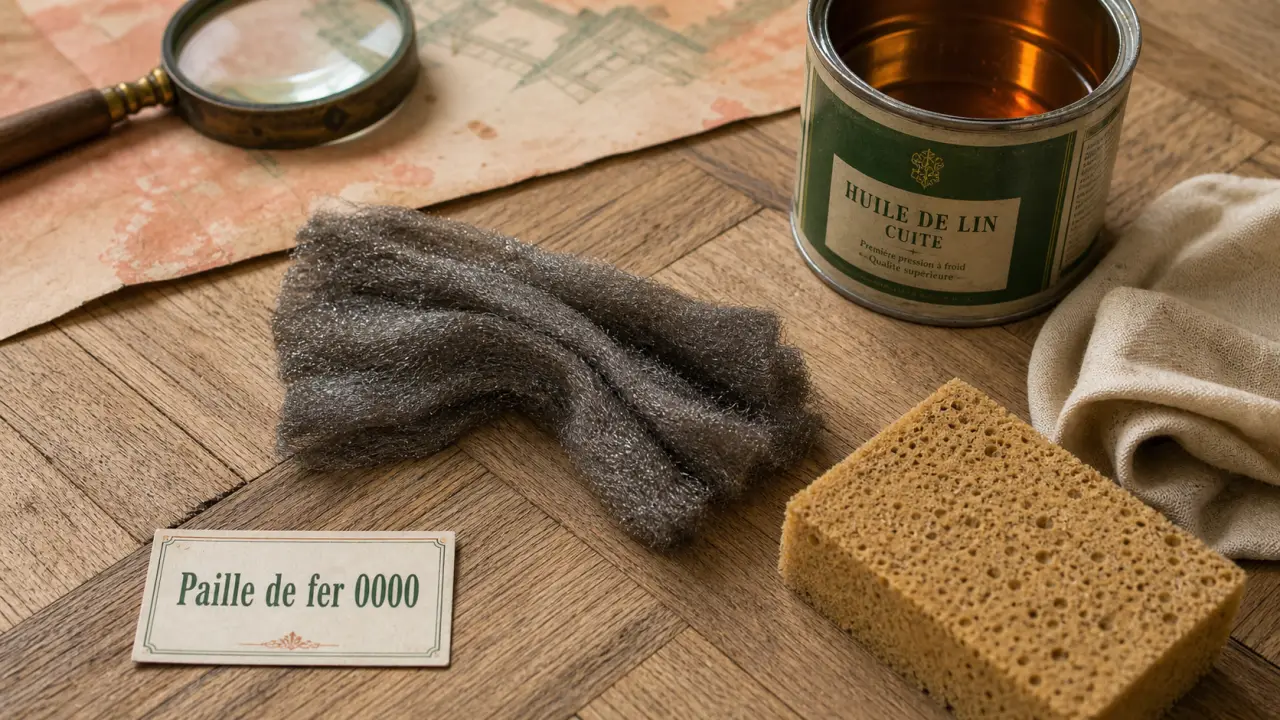 Paille de fer parquet 0000 pour décapage et ponçage du bois