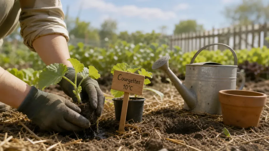 Quand planter les courgettes : 10°C et Saints de glace, semis en godet