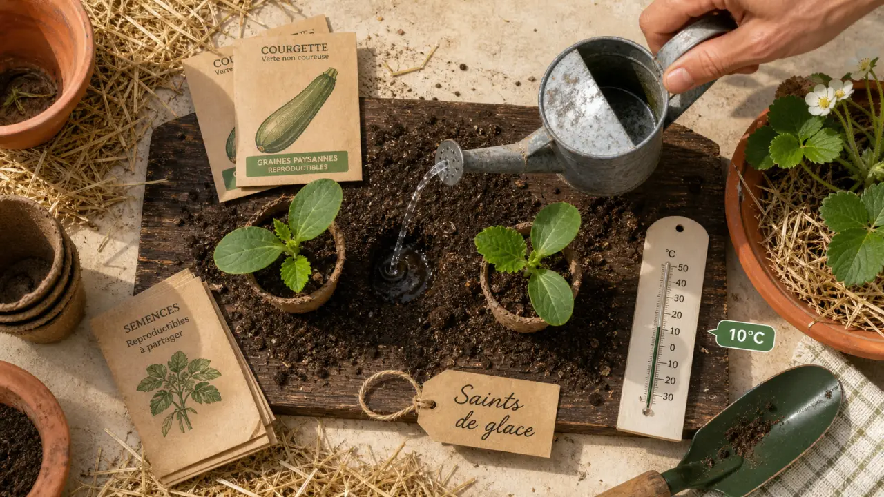Quand planter les courgettes : 10°C, Saints de glace, semis en godet