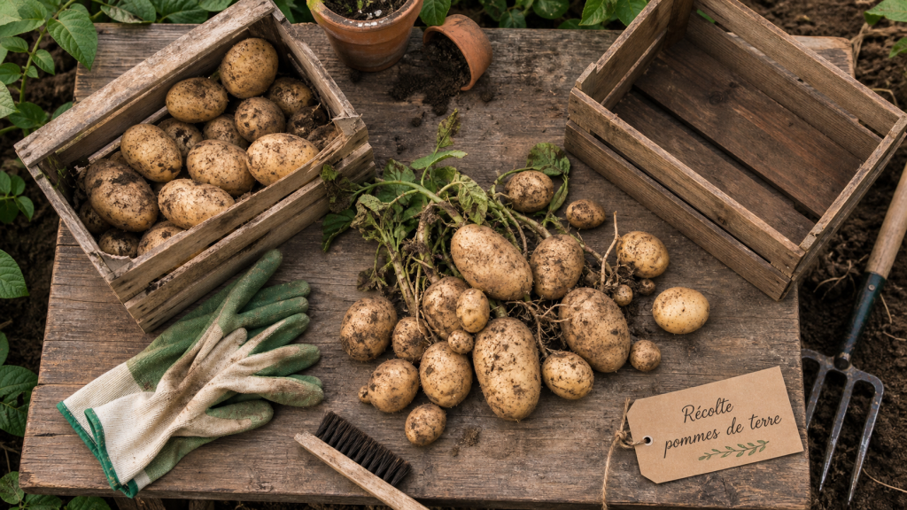 Quand recolter les pomme de terre : peau résistante, feuillage fané, récolte
