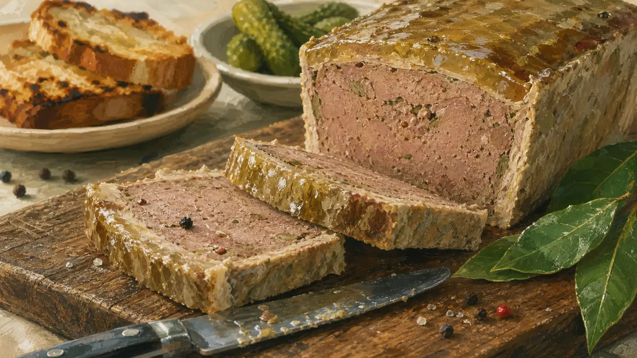 Recette du paté de foie maison : terrine tranchée, gelée luisante, cuisson douce