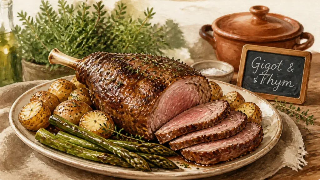 Avec un gigot d’agneau, misez sur les pommes de terre, les légumes de saison et une garniture originale