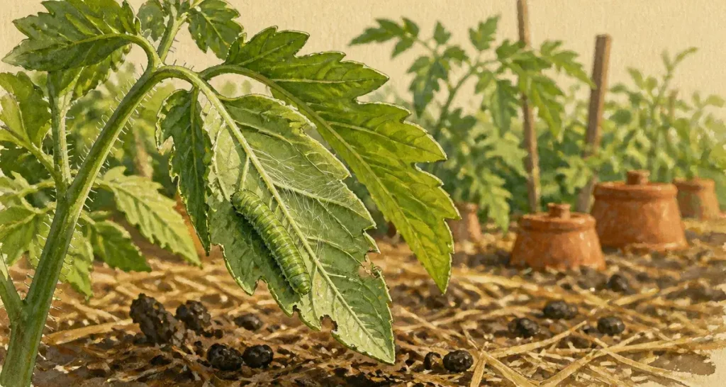Chenille verte au jardin : danger réel ou simple nuisance pour vos plantes ?