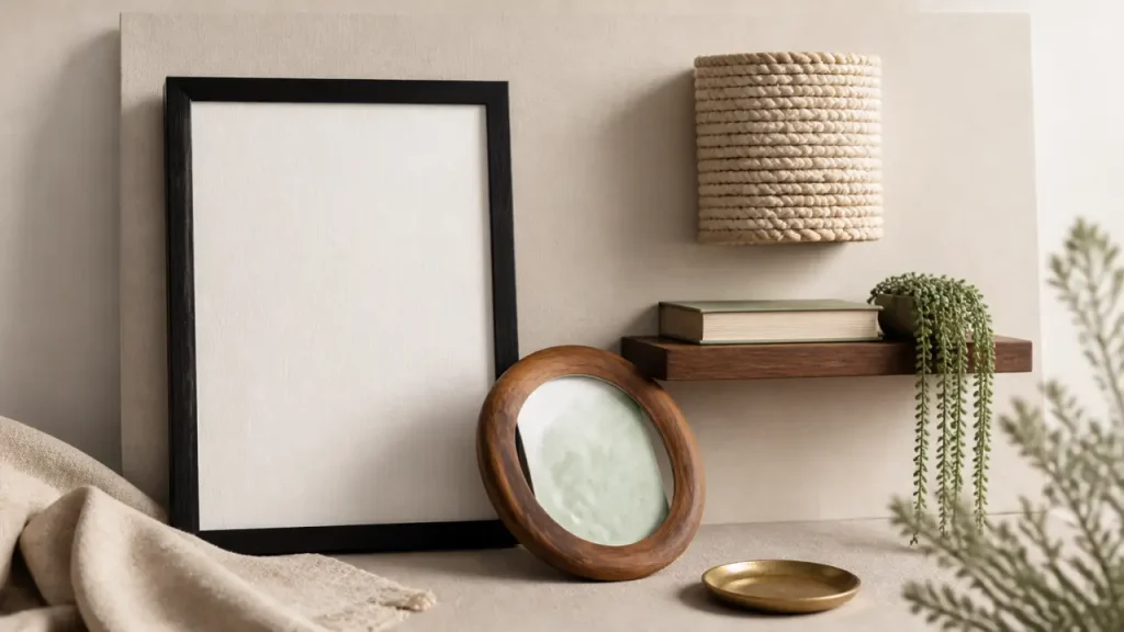 Décorer un mur blanc sans le surcharger : cadres, relief et lumière