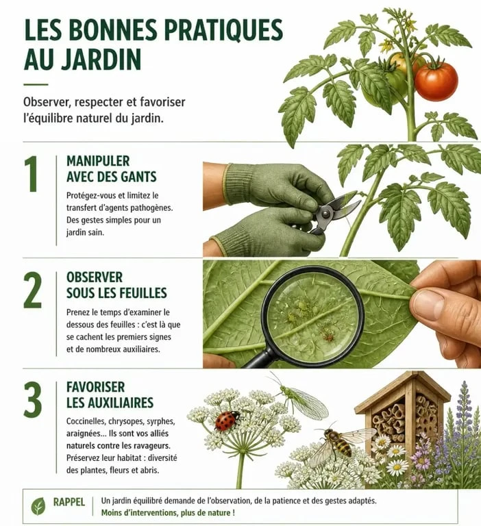 Conseils de sécurité pour manipuler une chenille verte au jardin