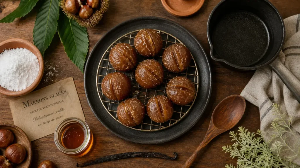 Marrons glacés maison : 3 jours de confisage pour une texture fondante et brillante