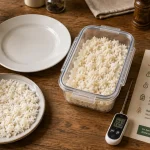 Comment conserver le riz cuit : riz au frigo 48h, 2h dehors, réchauffage unique