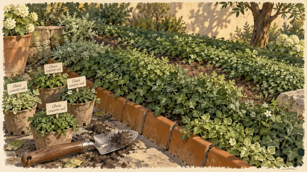 Les couvre-sols réduisent le désherbage, à condition de choisir la bonne plante pour le terrain