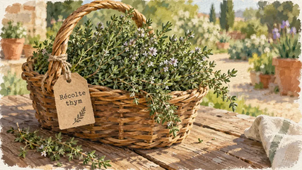 Récoltez le thym au printemps, puis faites une seconde coupe en automne