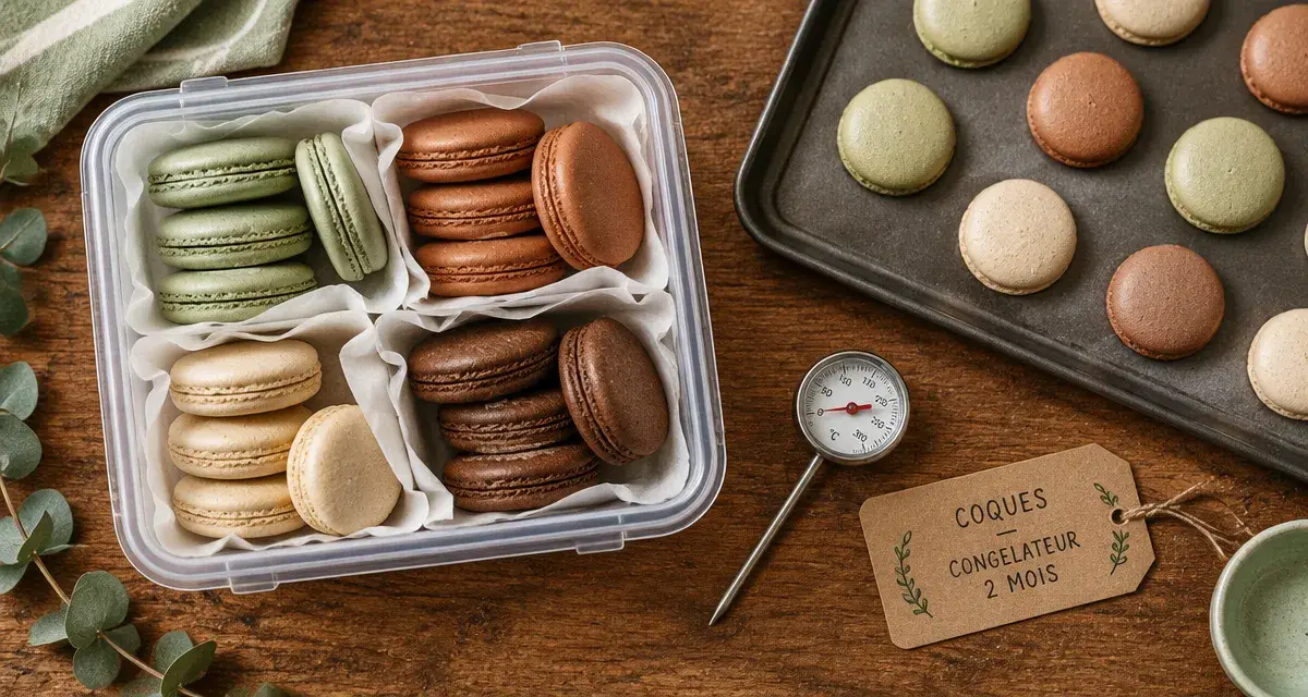 Conservation coque macaron vide : boîtes hermétiques et anti-condensation